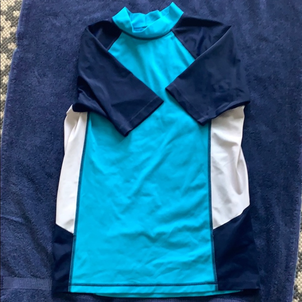 Lands’ End boys long sleeve rashguard.